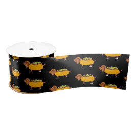 Hot Dog Dackel Ribbon Satinband