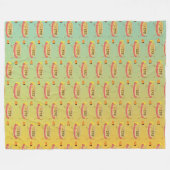 Hot Dog Dare Devil Fleecedecke (Vorderseite (Horizontal))