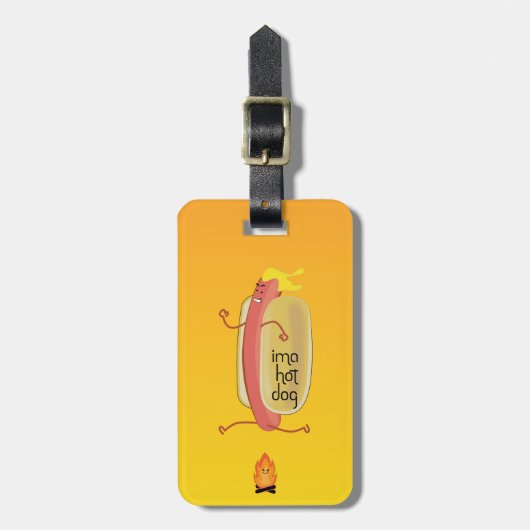 Hot Dog Dare Devil Gepäckanhänger (Vorderseite vertikal)