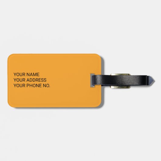 Hot Dog Dare Devil Gepäckanhänger (Rückseite horizontal)