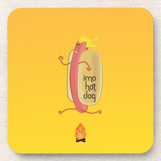 Hot Dog Dare Devil Getränkeuntersetzer (Vorderseite)