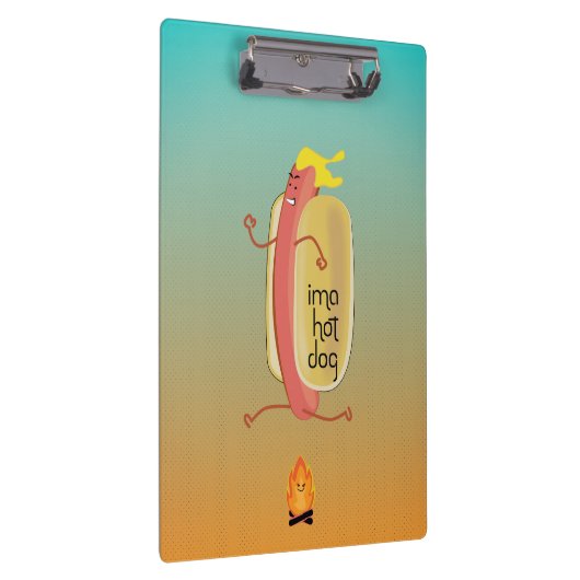 Hot Dog Dare Devil Klemmbrett (Rechts)