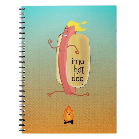 Hot Dog Dare Devil Notizblock (Vorderseite)