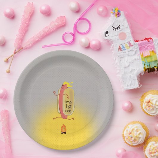 Hot Dog Dare Devil Pappteller (Party)