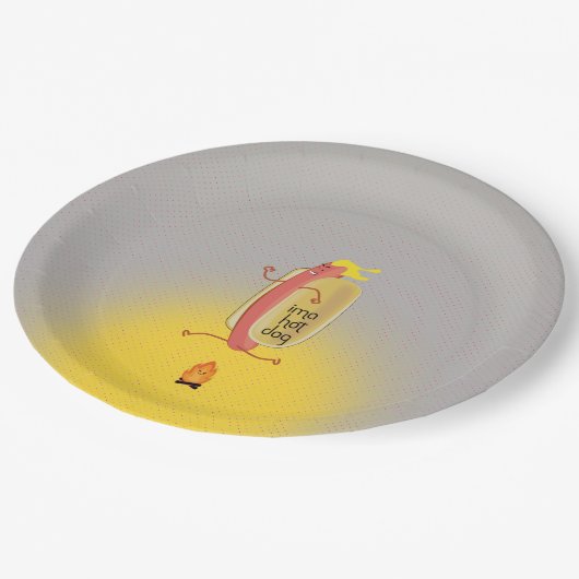 Hot Dog Dare Devil Pappteller (Schrägansicht)