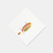 Hot Dog Dare Devil Serviette (Ecke)