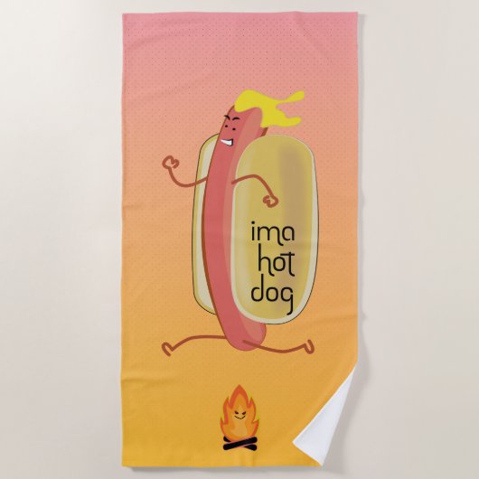 Hot Dog Dare Devil Strandtuch (Vorderseite)