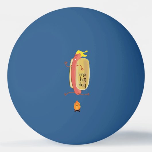 Hot Dog Dare Devil Tischtennisball (Rückseite)