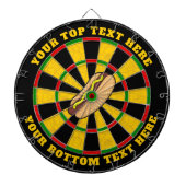 Hot Dog Dartboard mit benutzerdefiniertem Text Dartscheibe (vorne)