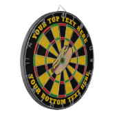 Hot Dog Dartboard mit benutzerdefiniertem Text Dartscheibe (Vorderseite Links)