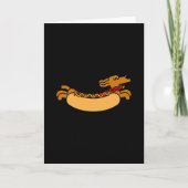 Hot dog Daschund Karte (Vorderseite)