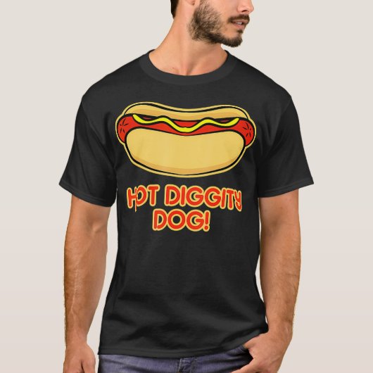 Hot Dog Design for Men and Women - Hot Diggity T-Shirt (Vorderseite)