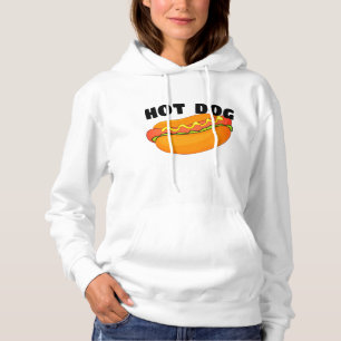 Hot Dog Design Sweatshirt, Funny Pork GRILLEN Hoodie