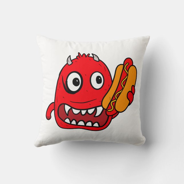 Hot Dog Devil Kissen (Rückseite)