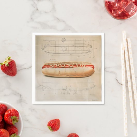 Hot-Dog-Diagramm Serviette (Beispiel)