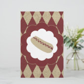 Hot Dog Diamanten Briefpapier (Stehend Vorderseite)