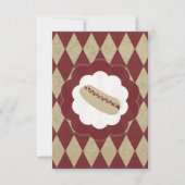 Hot Dog Diamanten Einladung (Vorderseite)