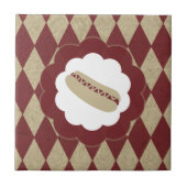 Hot Dog Diamanten Fliese (Vorderseite)