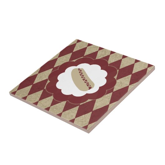 Hot Dog Diamanten Fliese (Seite)
