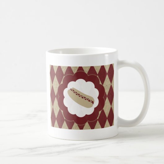 Hot Dog Diamanten Kaffeetasse (Rechts)