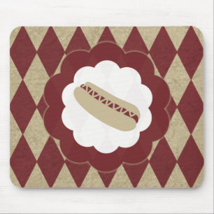 Hot Dog Diamanten Mousepad
