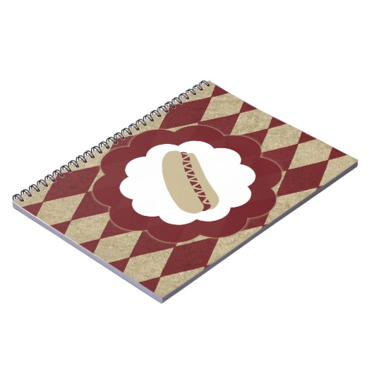 Hot Dog Diamanten Notizblock (Linke Seite)