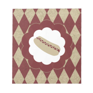 Hot Dog Diamanten Notizblock