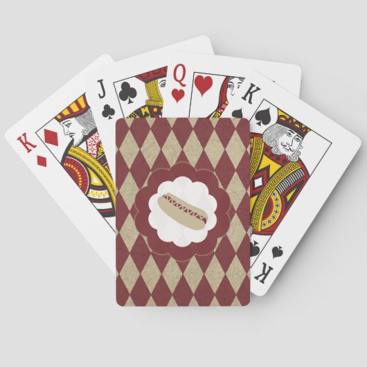 Hot Dog Diamanten Spielkarten (Rückseite)