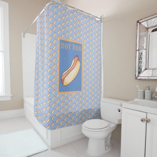 Hot Dog Duschvorhang (Beispiel)