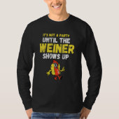 Hot Dog Eater Funny Weiner T-Shirt (Vorderseite)