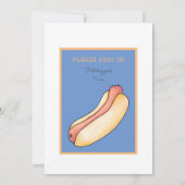 Hot Dog Einladung (Rückseite)