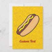 Hot Dog Einladung (Vorderseite)