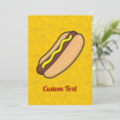 Hot Dog Einladung (Stehend Vorderseite)