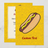 Hot Dog Einladung (Vorne/Hinten)