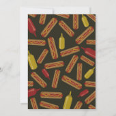 Hot Dog! Einladung der Babydusche (Rückseite)