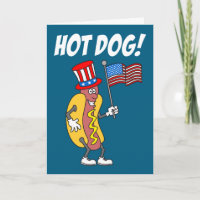 Hot Dog Es ist Unabhängigkeitstag 4. Juli