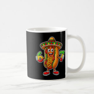 Hot Dog Essen mexikanische Fiesta Cinco de Mayo 6 Kaffeetasse