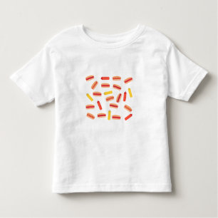 Hot Dog Fast Food GRILLEN Muster Kleinkind T-shirt