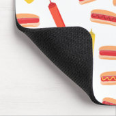 Hot Dog Fast Food GRILLEN Muster Mousepad (Ecke)