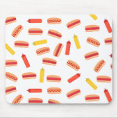 Hot Dog Fast Food GRILLEN Muster Mousepad (Vorne)