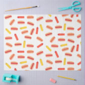 Hot Dog Fast Food GRILLEN Muster Seidenpapier (Basteln)