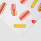 Hot Dog Fast Food GRILLEN Muster Seidenpapier (Ausschnitt)