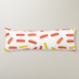 Hot Dog Fast Food GRILLEN Muster Seitenschläferkissen