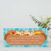 Hot Dog! Feier Einladung (Stehend Vorderseite)