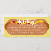Hot Dog! Feier Einladung (Vorderseite)
