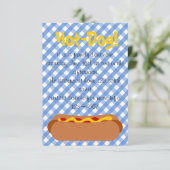 Hot Dog! Feier Einladung (Stehend Vorderseite)