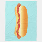 Hot Dog Fleecedecke (Vorderseite)