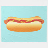 Hot Dog Fleecedecke (Vorderseite (Horizontal))