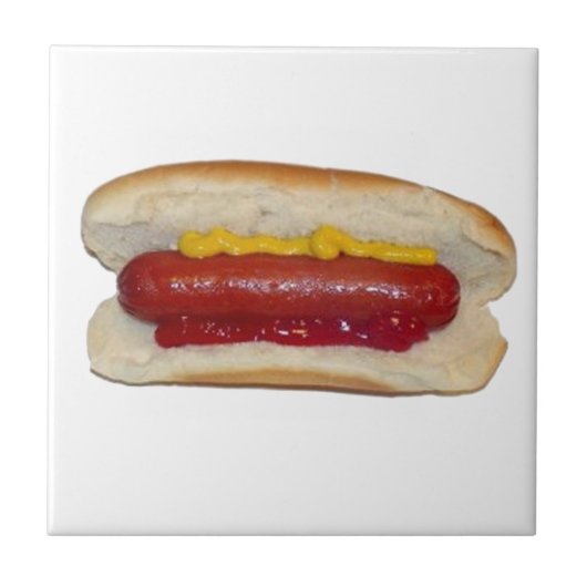 Hot Dog Fliese (Vorderseite)