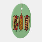 Hot Dog Friends Keramik Ornament (Rechts)